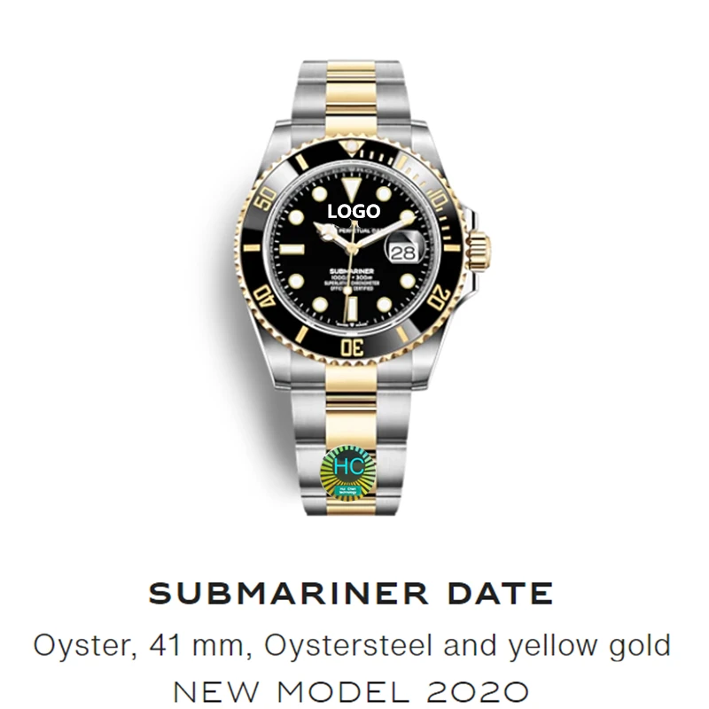 

3A Quality Wholesale Price Luxury Automatic 904L Stainless Stee Sapphire Mirror Glass Rollexables Submarine Watches