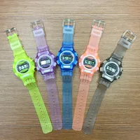 

WJ-5352 candy color fashion plastic children cheapest wholesale hot digital watch