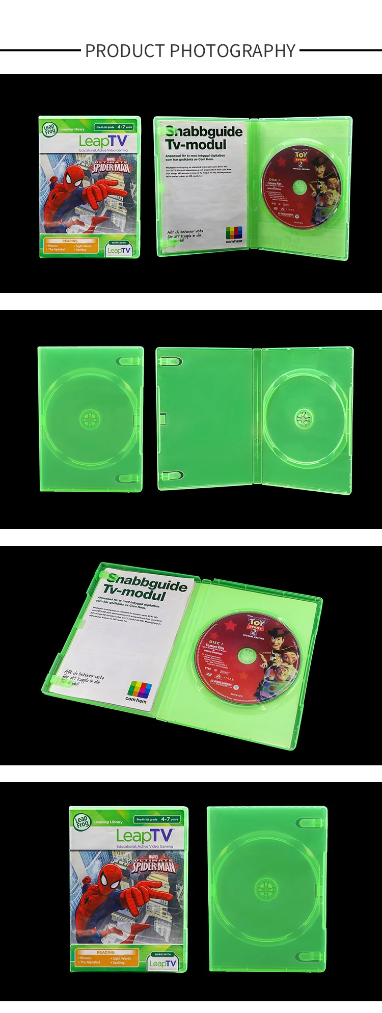 Weisheng Clear Video Game Case Empty Game Disc Case Ps2 Xbox 360 Game