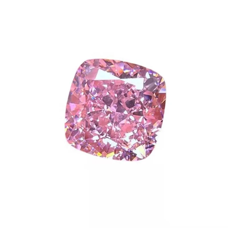 

Top Quality of High Carbon Artificial Diamond Crushed Ice Cut Cushion Swiss Zirconia