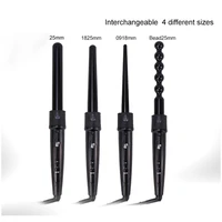 

4 in 1 temperature control professional electric hair curler wand curling iron