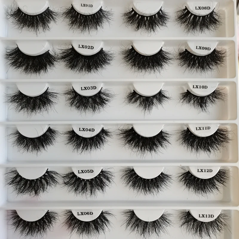 

25mm mink eyelash fluffy 5d mink lashes wholesale 25mm 3d mink eyelashes