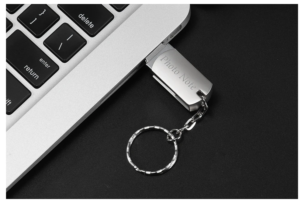 Customer logo Metal USB flash drive Portable Pen drive 128GB 64GB 32GB 16GB 4GB pendrive mini flash USB memory stick - ANKUX.COM