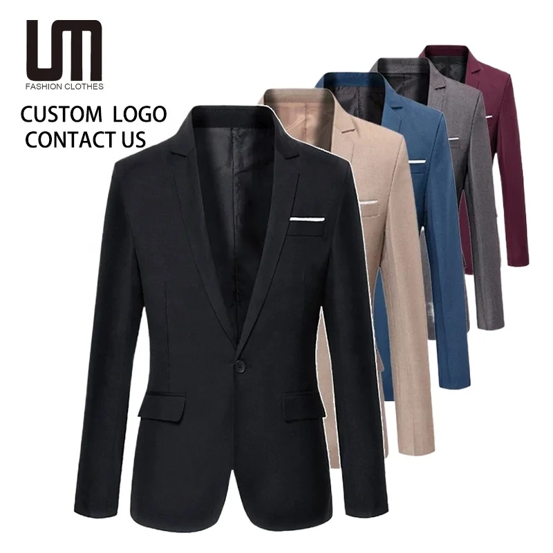 OEM Service Hot Selling Wholesale Autumn Winter Suit Men s Clothing Solid Color Coat Jacket Casual Formal Blazer