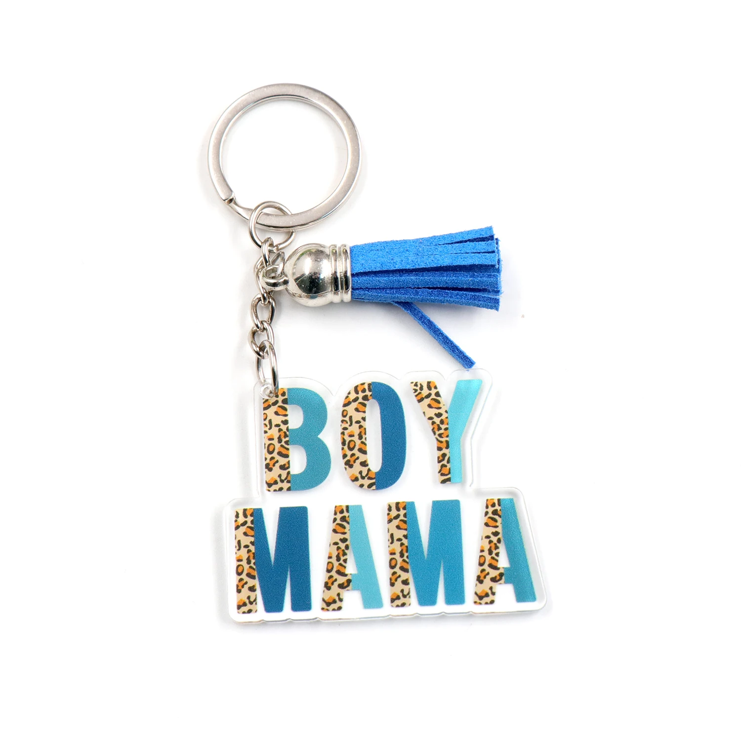 

KHS197KH1105 Good Quality 2022 New Girl Boy MAMA Mother's Day Gift White Acrylic Keychain