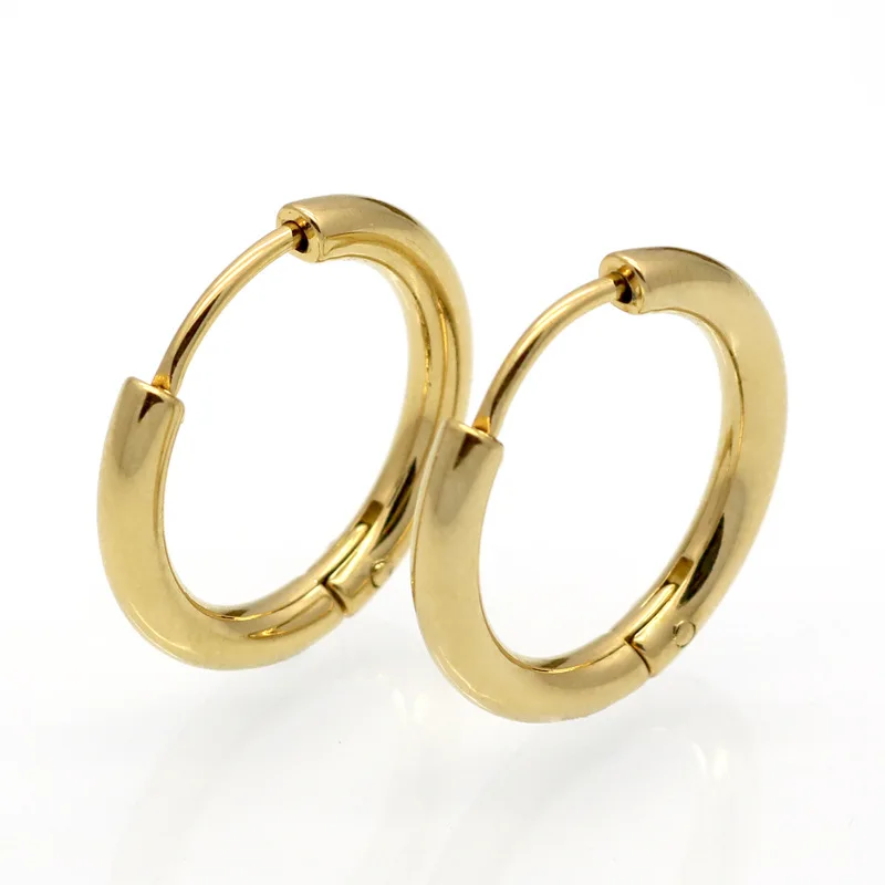 

Japan and South Korea trend jewelry star with the same paragraph men and women couple earrings simple fashion wild style jewelry, Gold/sliver