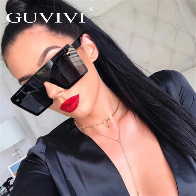 
GUVIVI Square fashion Latest sunglasses women Oversized Gradient color Womens sunglasses 2020 