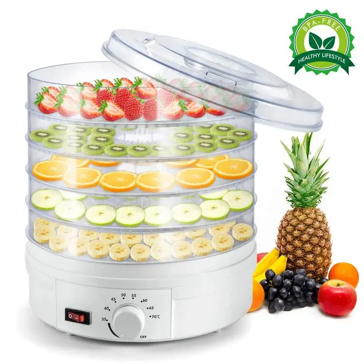 5 Tier Electric Food Vegetable Dehydrator 220-240V Machine Fruit