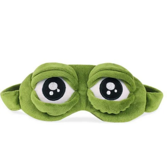 

Funny 3D frog Sleeping Eye Mask Portable Travel Eye Shade Bandage on Eyes for Sleeping, Customized colour
