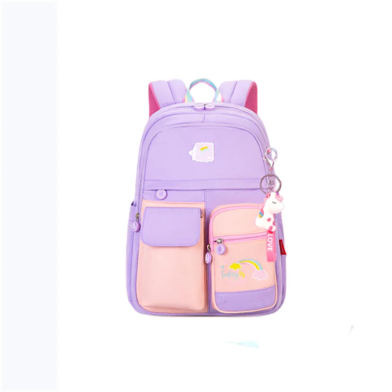 

Fashion macaroon color system students school bags with a hundred and one to reduce the burden of shoulder bags mochila escolar