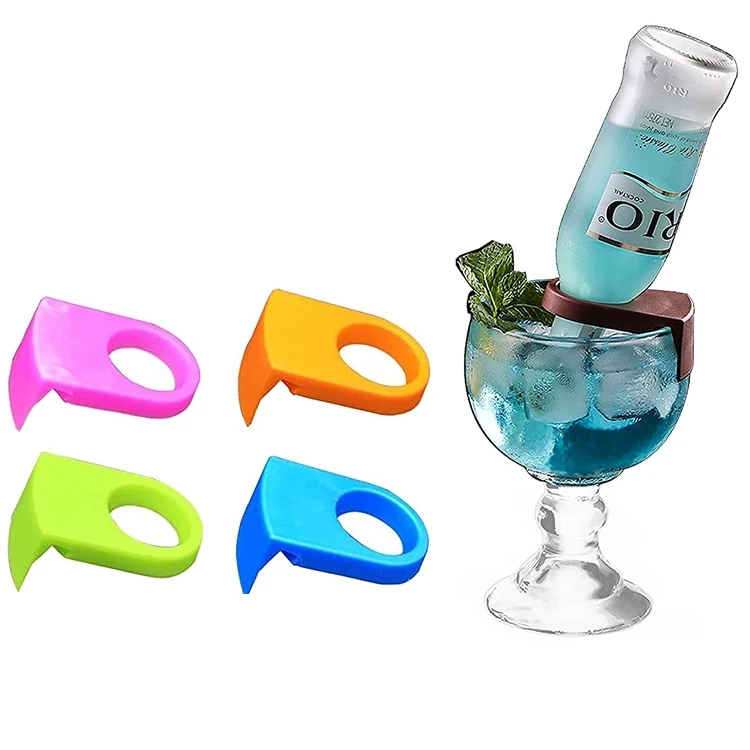 

Hot selling Kitchen Accessories Plastic Unique Bottle Buckle Holders Straight Clip Beer Cocktail Drink Clips Snap For Bar Pub