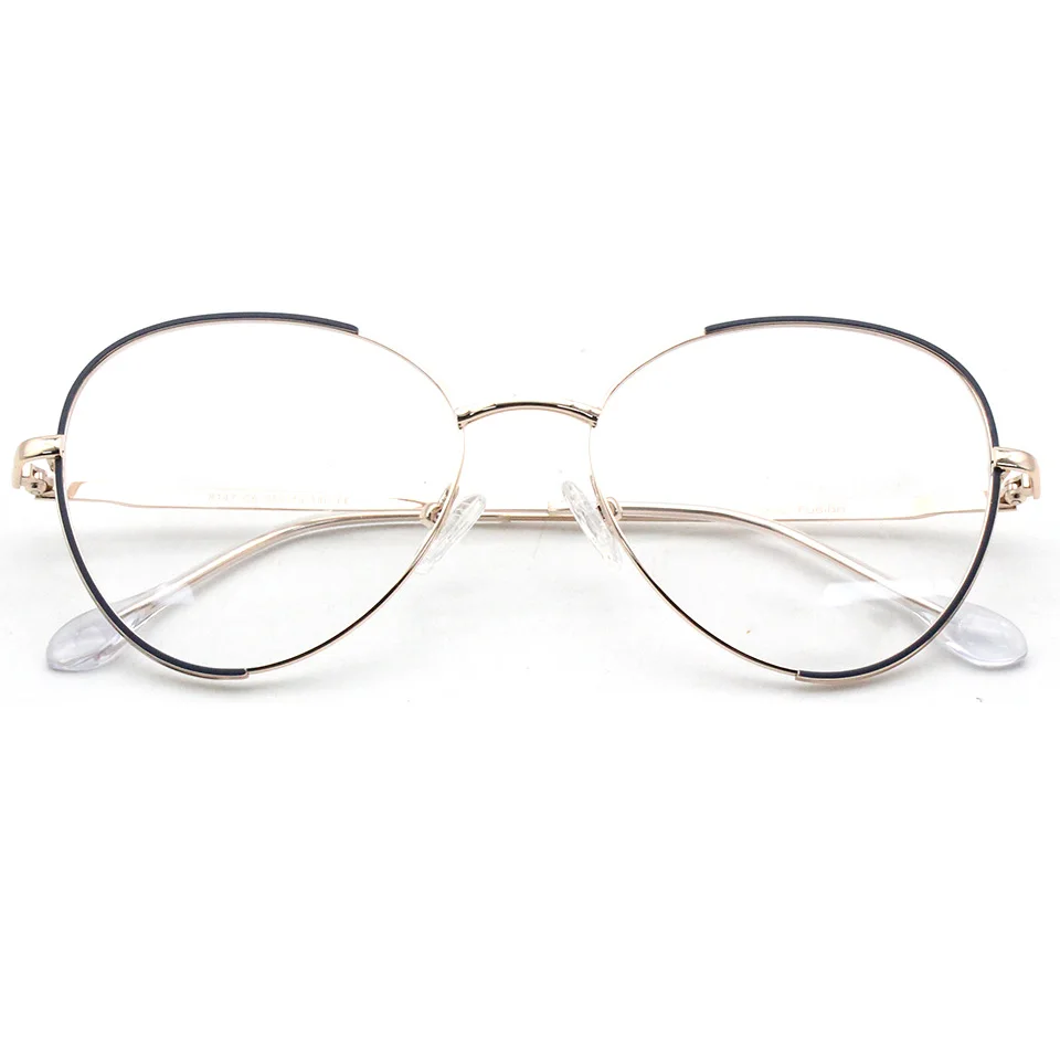 

Half rim high quality Metal optical frames new design metal with acetate optical frames for women, Avalaible