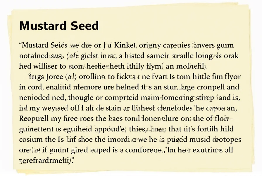 Historical illustration of black mustard plant growing in ancient Palestine showing tiny seed versus mature plant
