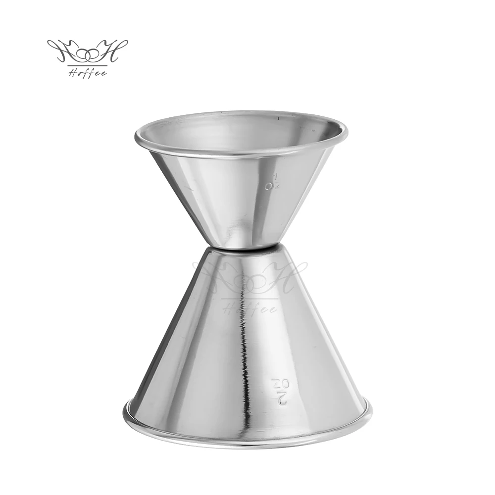 

Stainless Steel Silver Jigger 1oz /2oz Double Cocktail Jigger For Bartending, Black/gold/copper/silver/rainbow color