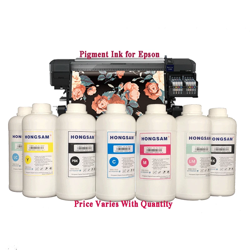 Hongsam 70ML 100ML 200ML 700ML 1000ML Water Based  High Color Performance Art Paper Pigment Ink for Epson Printer