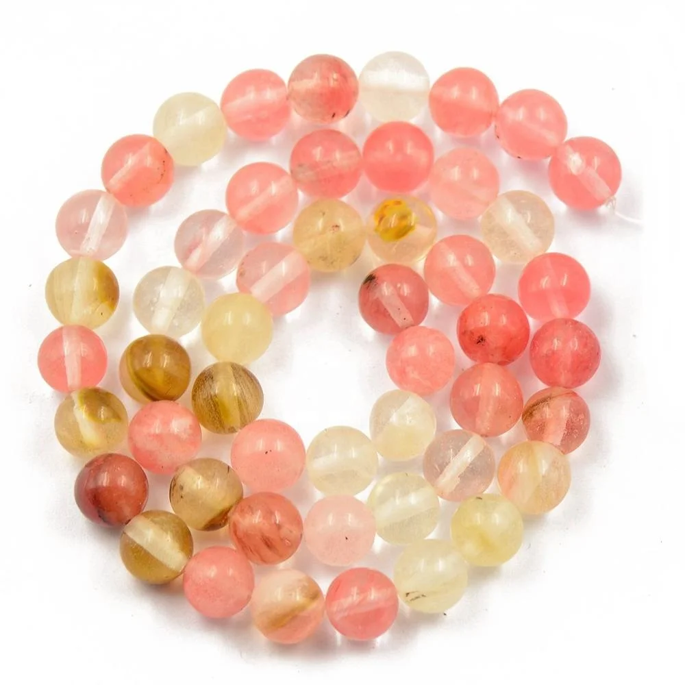 

6mm Natural Watermelon Jewelry Making Gemstone Beads Stone Jewelry Beads