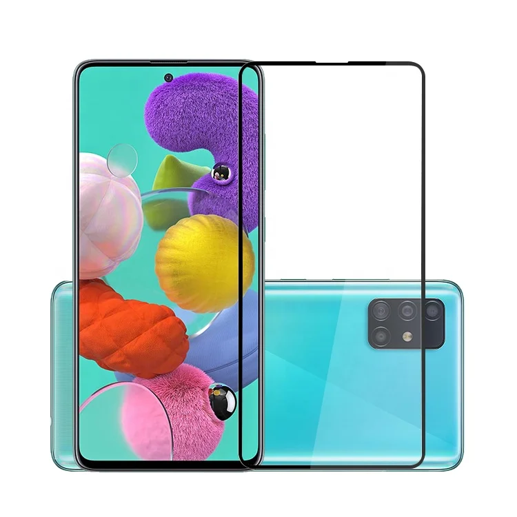 

New arrivals eyesight protection anti-scratch flexible tempered glass screen protector for Samsung A51, Transparent