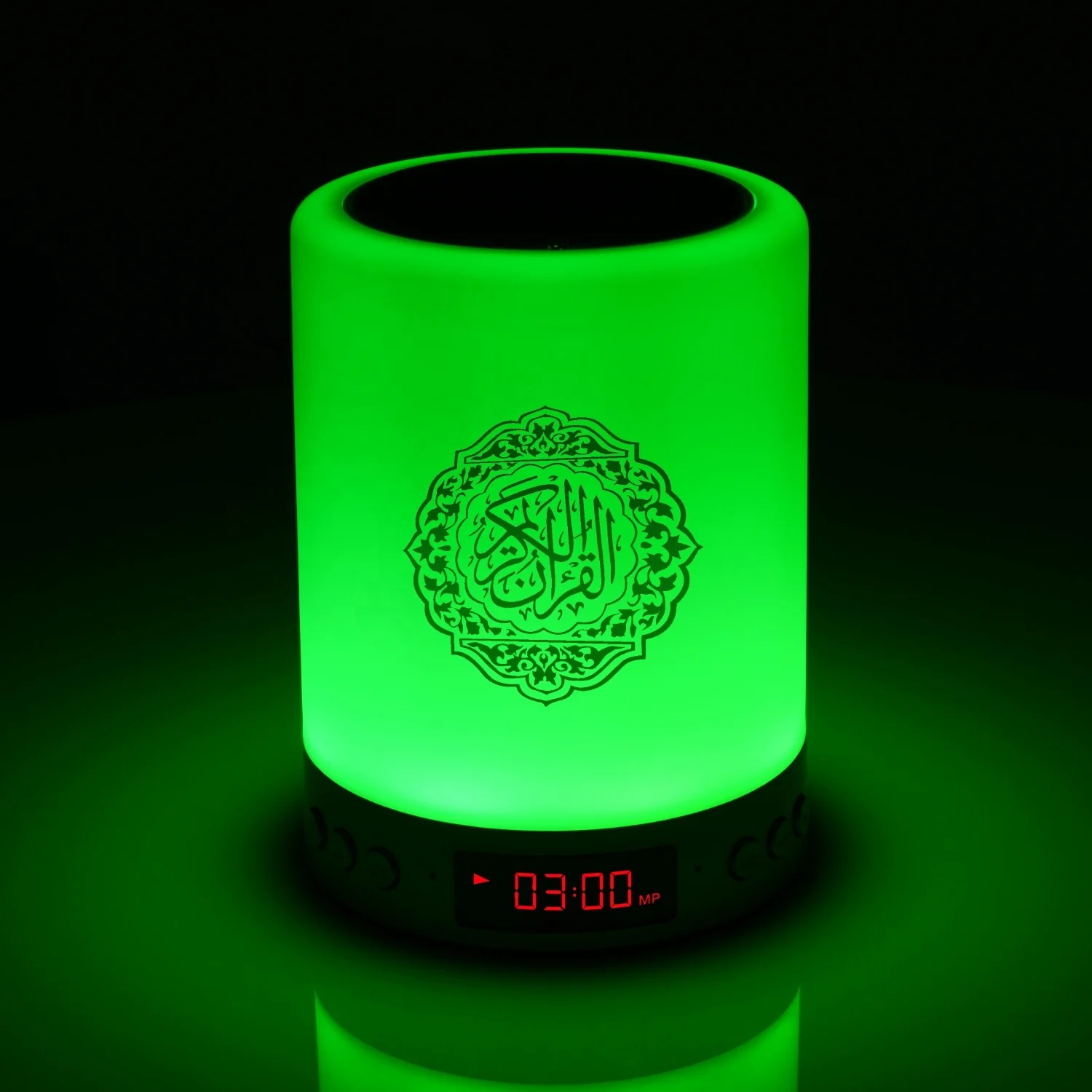 

Quran Speaker quran lamp with Digital Azan Clock, Golden