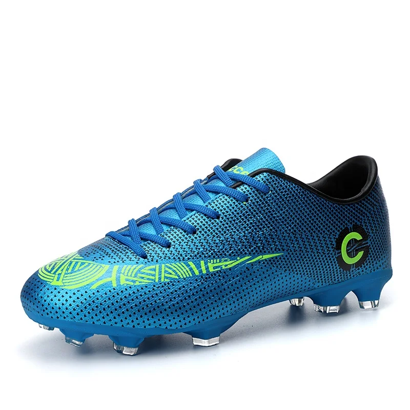 

Hot Selling Outdoor Football Shoes Factory Direct Training Sport Sneakers New Styles Adult Soccer Shoes, Blue,black,moonlight