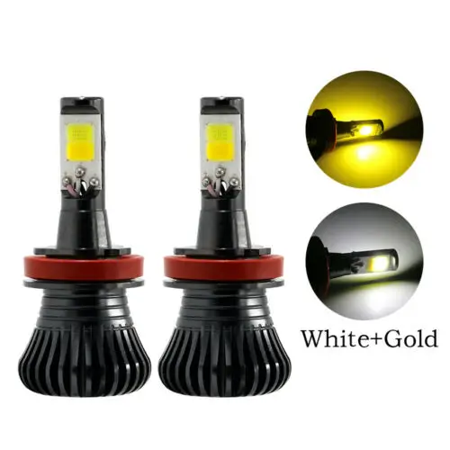 

COB LED Fog Driving Lamp DUAL Color Car H7 LED Strobe Fog Light/Headlight kit H8 H9 HB3 HB4 9005 9006 H27 880 881