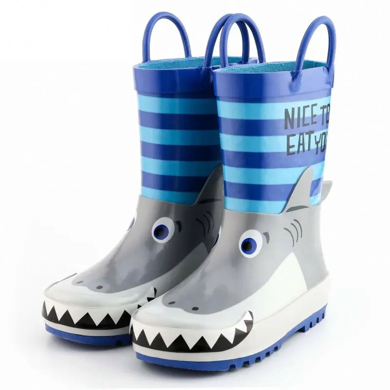 

Factory Sale 3D Cartoon Cute Rubber Outdoor Waterproof Kids Raining Shoes For Children, 2 colors/oem