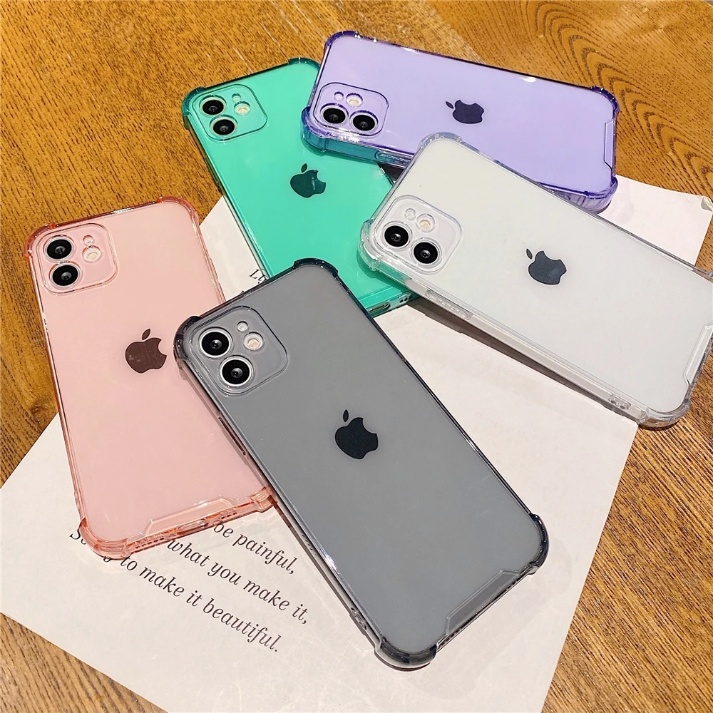 

2021 New Product Candy Color Glitter Shiny Shockproof Soft Tpu Protection Mobile Phone Case for iPhone 12 Pro Max