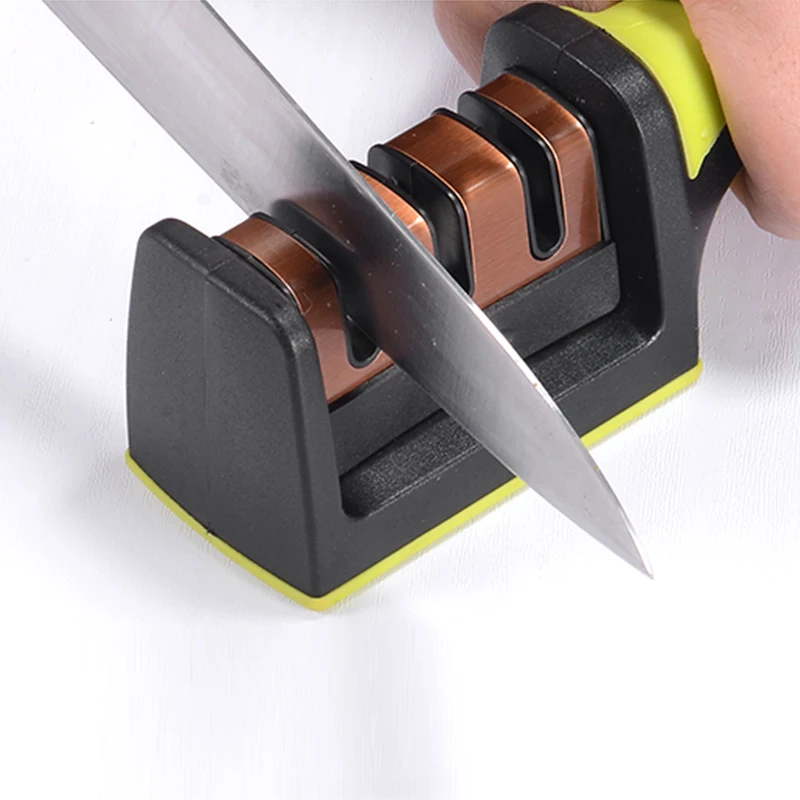 

Multifunctional Stylish Household Professional Kitchen Knife Sharpener, Black