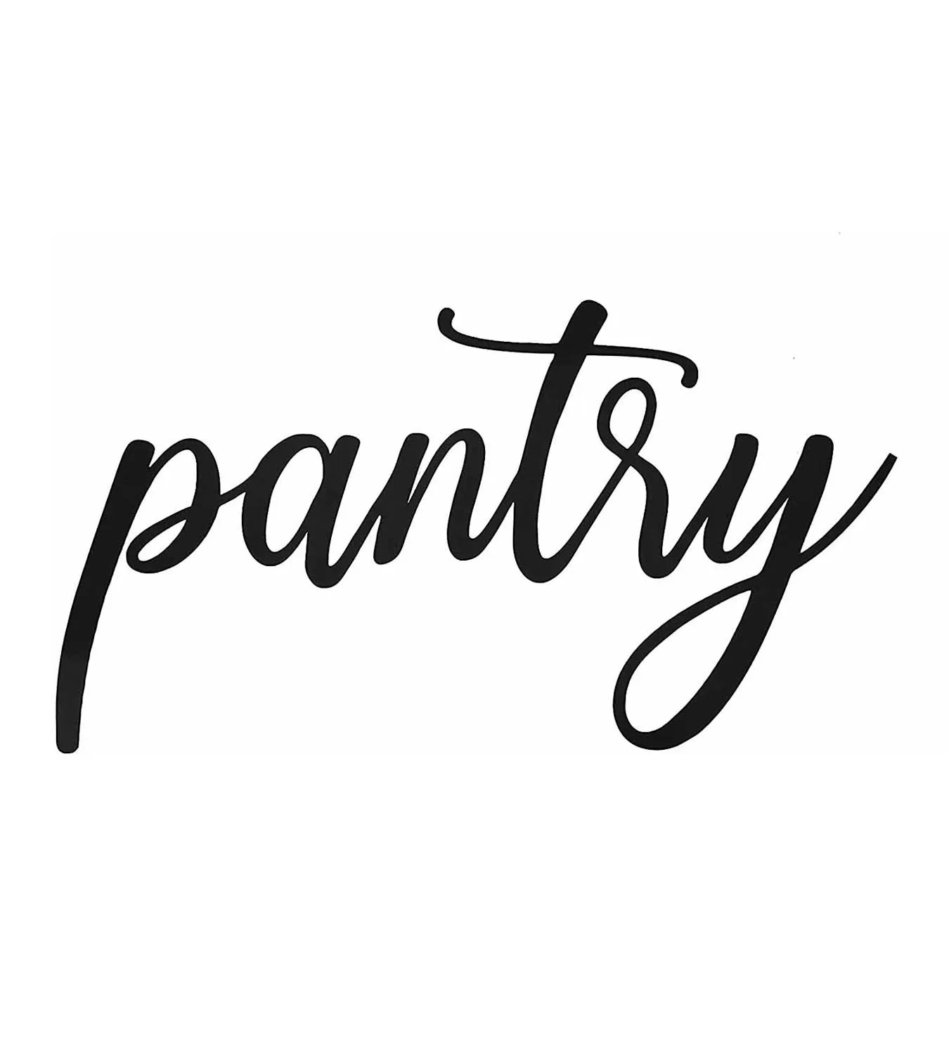 

Black Metal Pantry Sign, Pantry Wall Decor (17 x 9 1/4 inches)