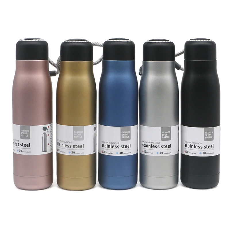 
Cheap Sell High Grade 600ml Vacuum Insulated Water Bottle 18/8 Stainless Steel Reusable Water With Bpa Free 