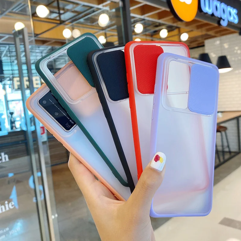 

Sliding Lens Phone Case For Huawei P30 P40 Lite Mate 30PRO Case For Huawei NOVA 6 SE 7i 7 Pro Luxury Full Camera Protector Cover, Multi colors
