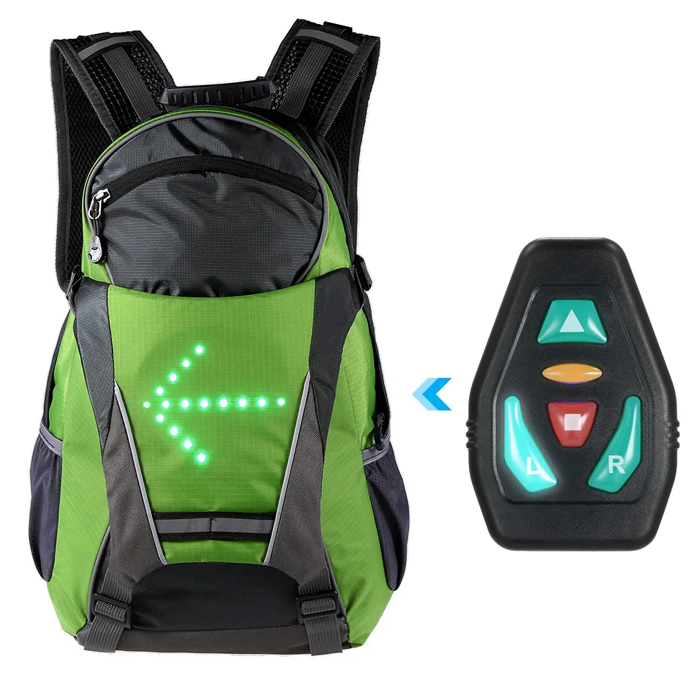 

Premium OEM Twinkle Light Reflective Bag Waterproof LED Turn Signal Cycling Backpack