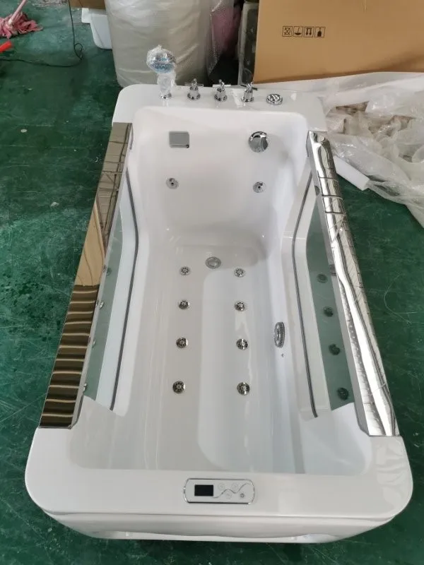 European Style Side Glass Acrylic Massage Baby Spa Bathtub Infant Jets