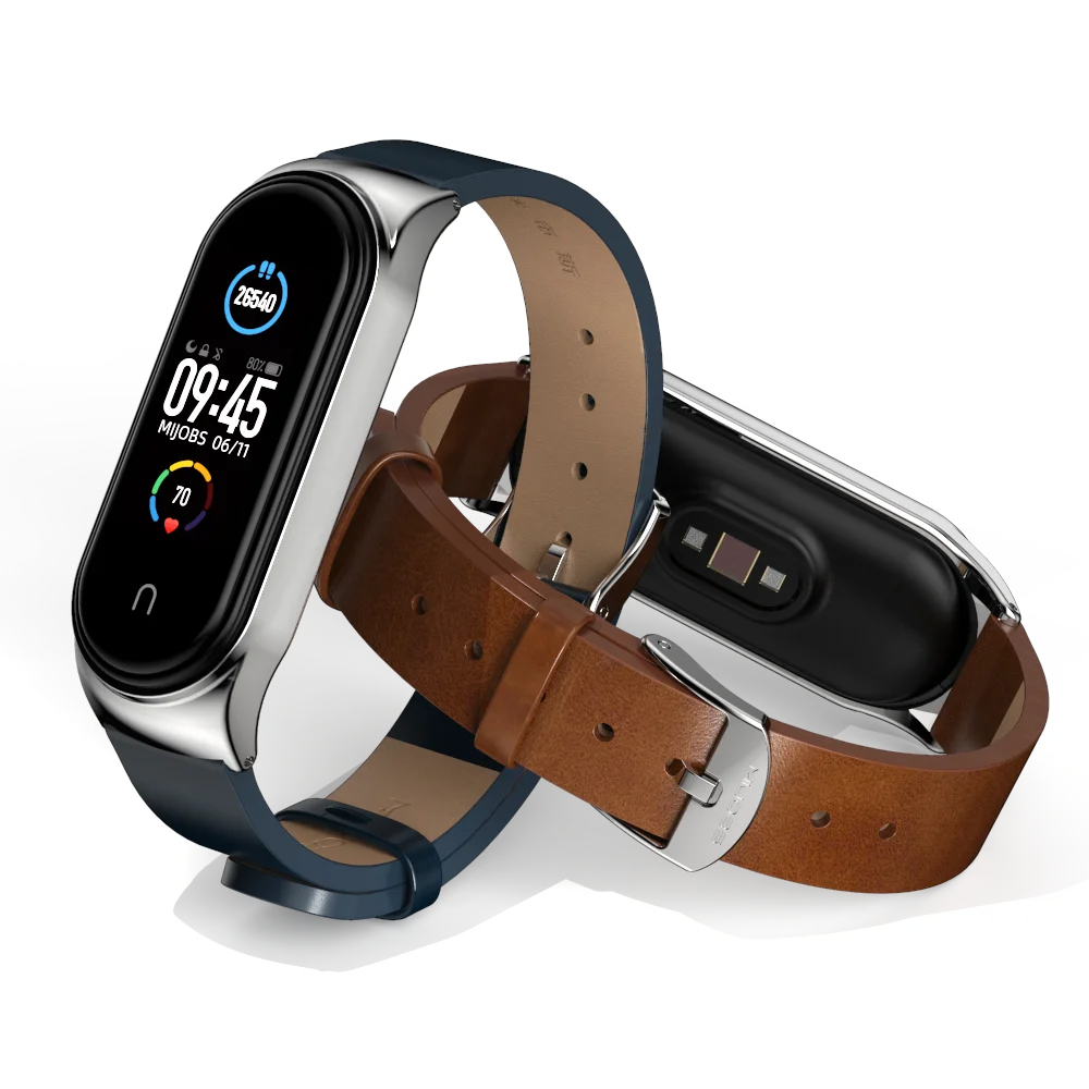 

Mi Band 6/5 Strap For XiaoMi Mi Band 4 Bracelet NFC Global PU Leather Strap Miband 3 Strap Wholesale Mijobs Original Design