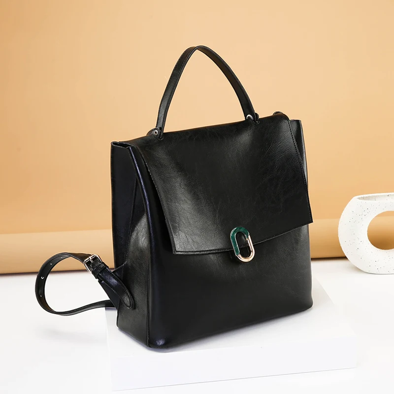 

2022 Wholesale Laptop Bags Fashion Women Backpack Leather PU Lady Women Black Backpack