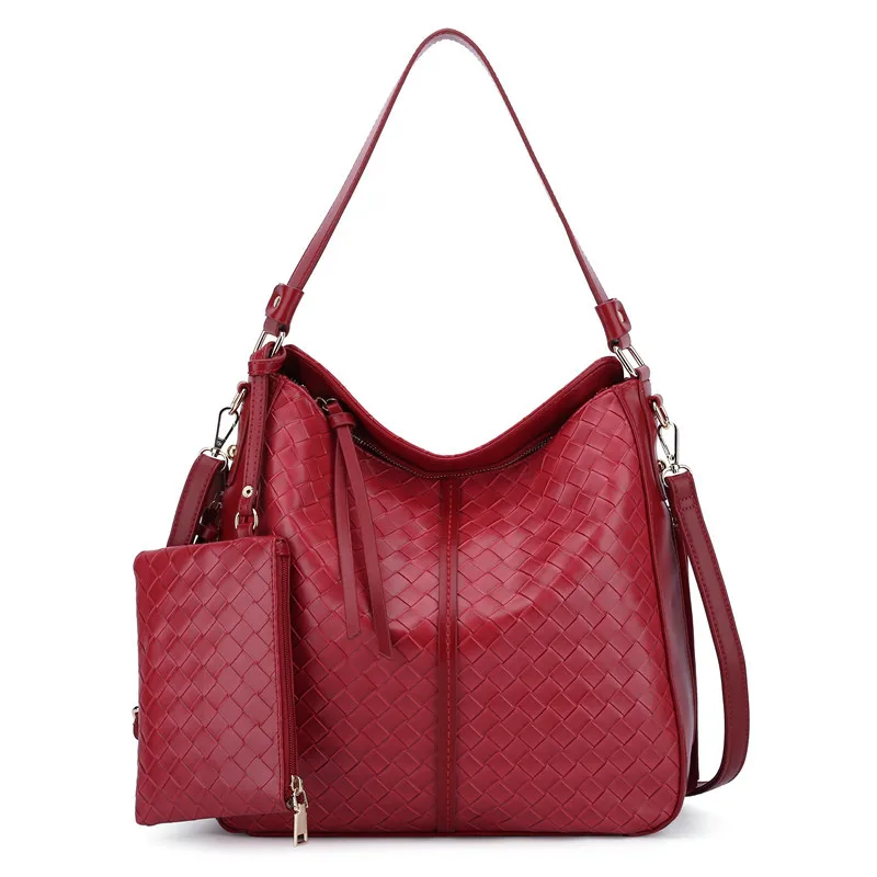 

Factory Wholesale Women Fashion Woven Handbag Set