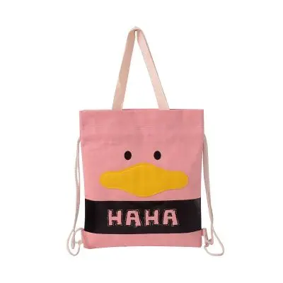 

Recyclable Calico cotton drawstring gift pouch with custom logo/design, small natural color drawstring bag, Customized color
