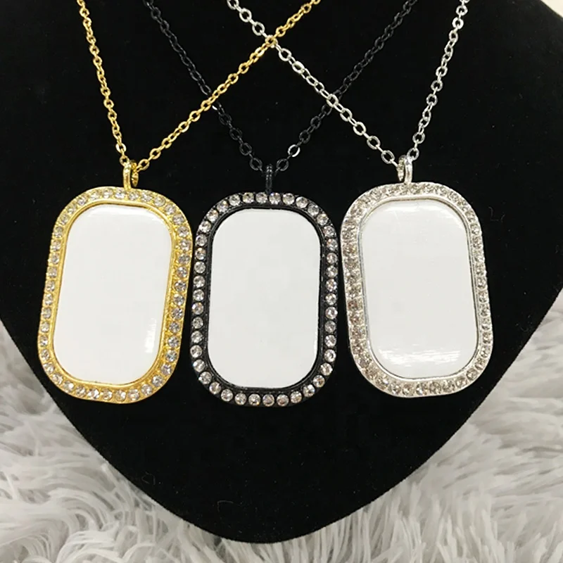 

SL-07 DIY Custom Jewelry Sublimation Oval Shape Necklace for Custom Promotion Gifts