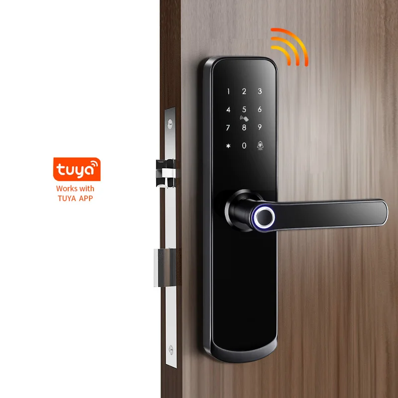 

Factory Manufacturer Price remote control Tuya Door Lock With Automatic Electronic Korean Moritse