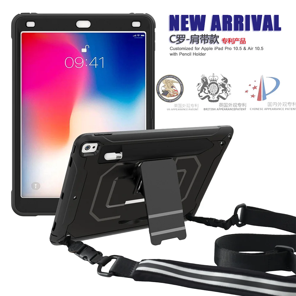 
Tablet case for iPad pro 12.9 2020, Kids case for iPad mini 5 4 3 2 1, Pencil Holder cover for iPad Air 2 