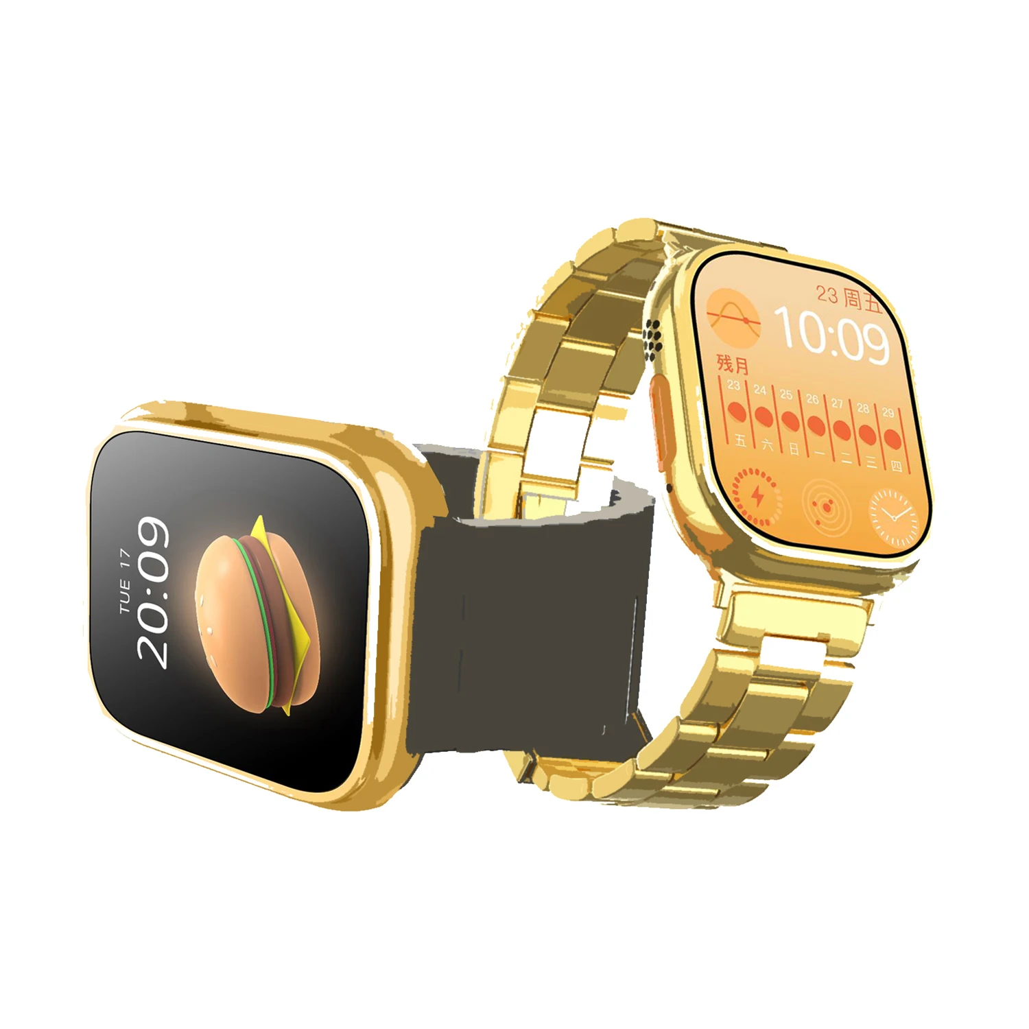 

Hk9 Ultra 49MM Golden 2.01 Inch Full Touch Screen Smartwatch Series 8 Wireless Charging Hk9 Ultra Rugged Smart Watch