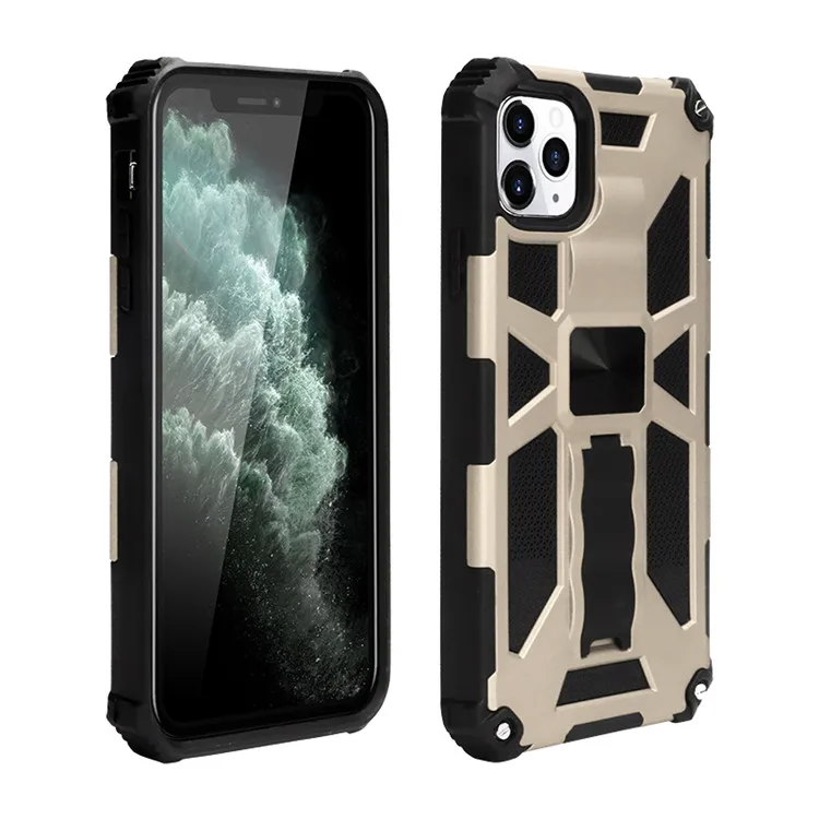 

Professional tpu pc hybrid cd patterns non slip Anti scratch holder cell phone back case cover for IPhone 11 pro