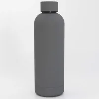 

500 ML hote sale rubber coating double wall stainless steel water bottle