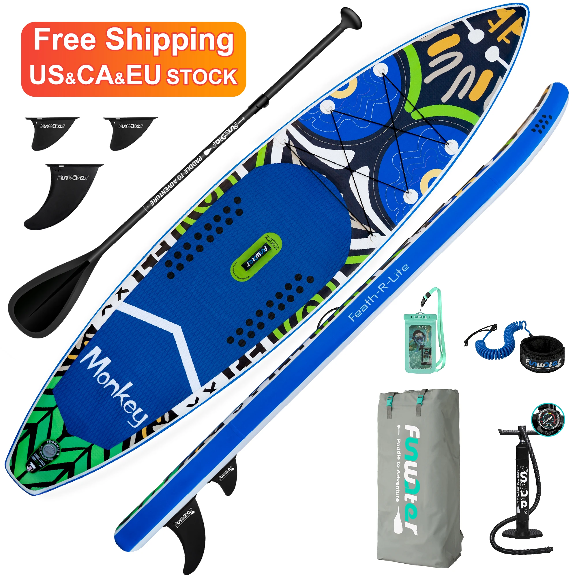 

FUNWATER Free Shipping Dropshipping OEM paddle board wakeboard sup supboard inflatable standup paddleboarding surfboard surf