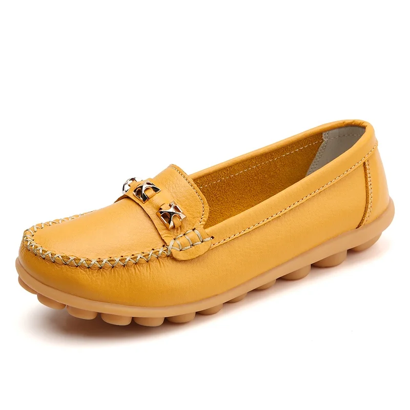 

Hot products big size ladies leather women flat shoes