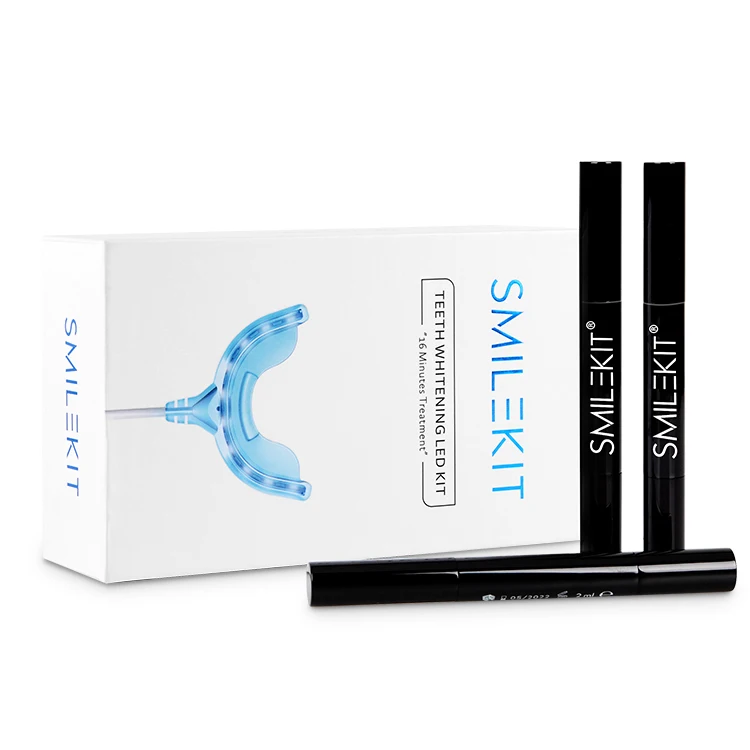 

Smilekit 2020 natural certifications approved home OEM private label wholesale-teeth-whitening-kits, Blue white