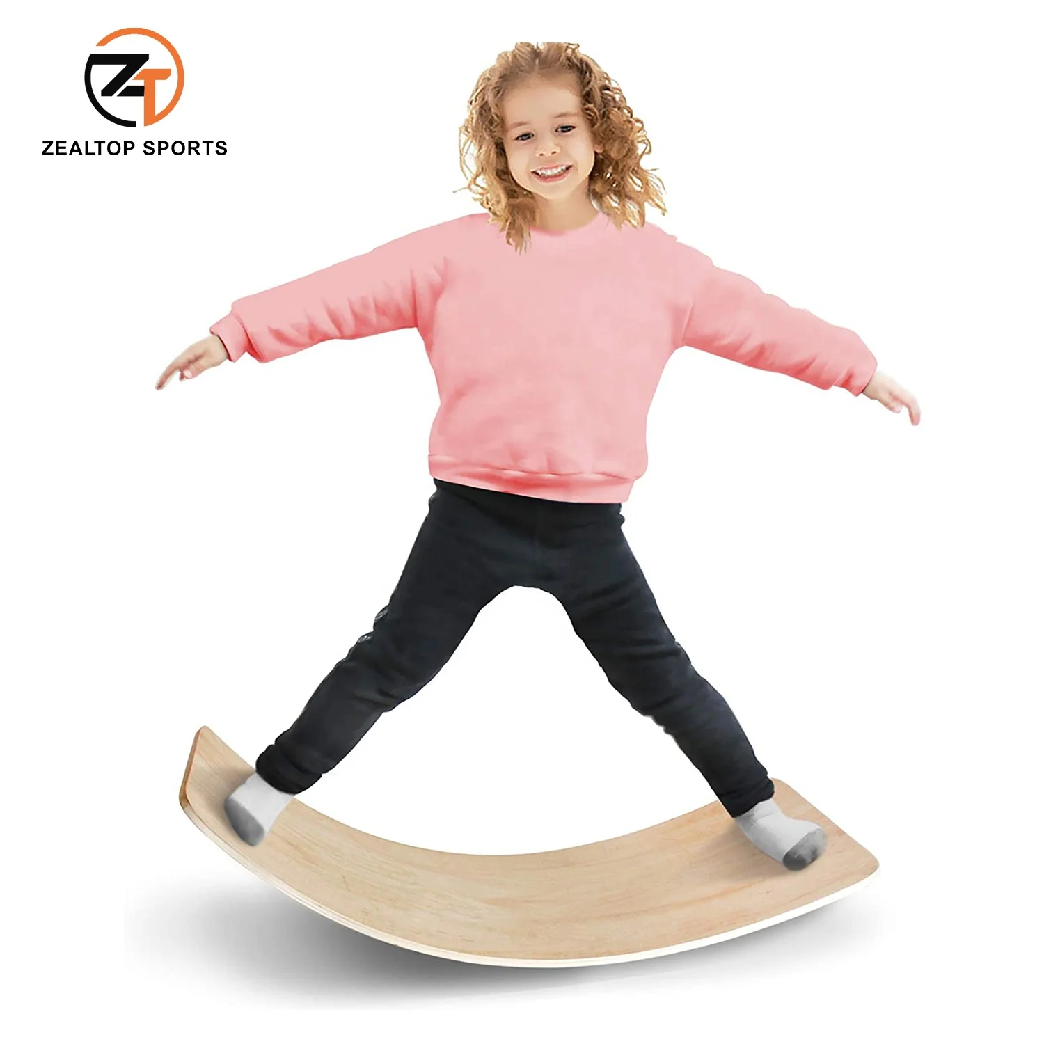 

Children balance board Wooden bouncy balance board kids Wobble Board wood
