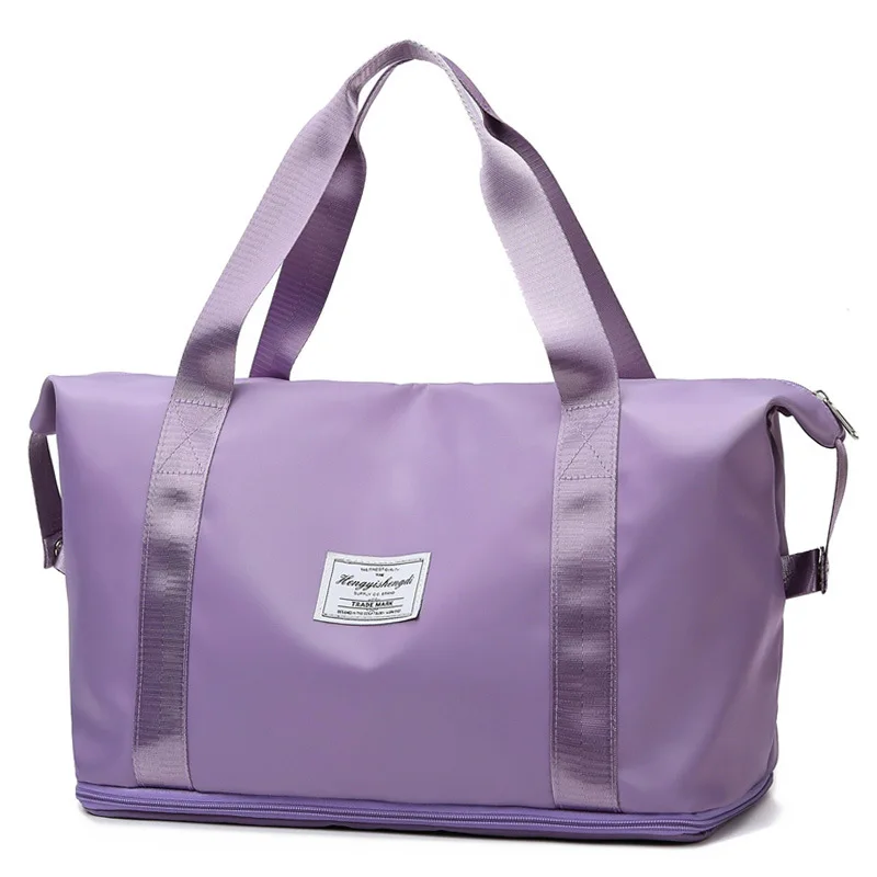 

Custom Logo Large Capacity Dry and Wet Separation Duffel Bag Clothing Storage Swimming Bag Sports Yoga Fitness Travel Bag, Black,blue,gray,pink,green,dark purple,light purple