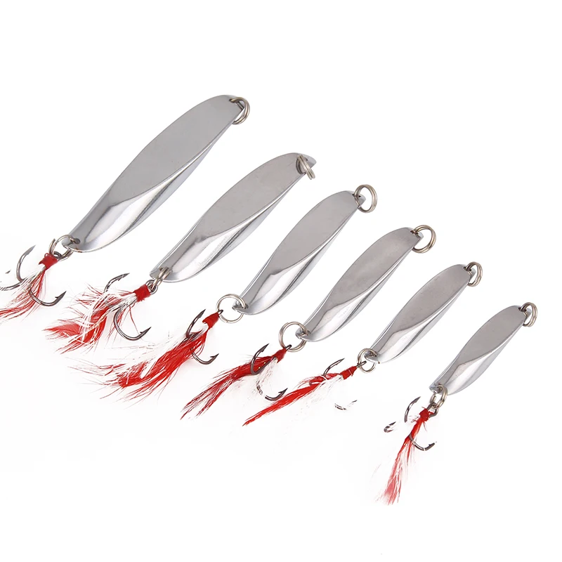 

7g 10g 15g 20g 30g 40g luminous fishing lures metal hard bait spoon Bass Bait, Vavious colors