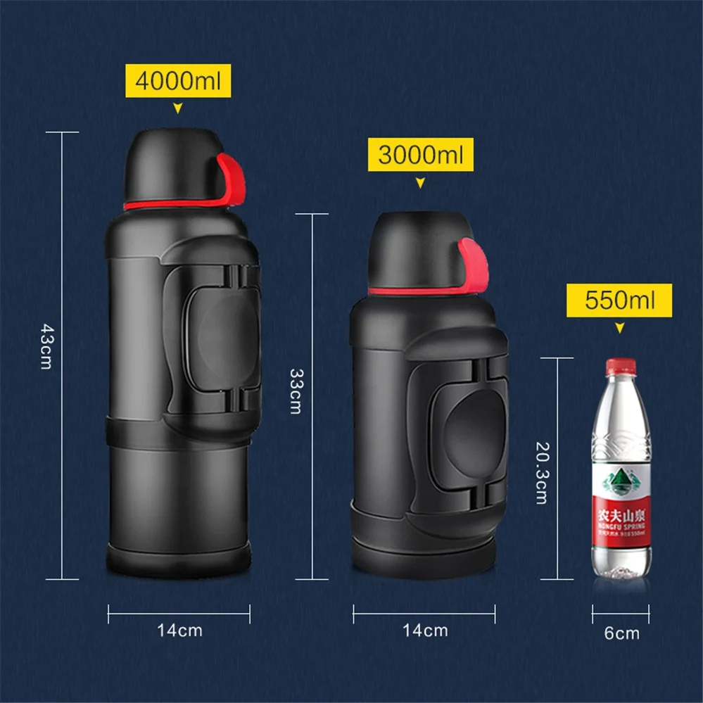 

Hot Sale Large Capacity 3L 4L Stainless Steel Thermoses Water Bottle Vacuum Flask