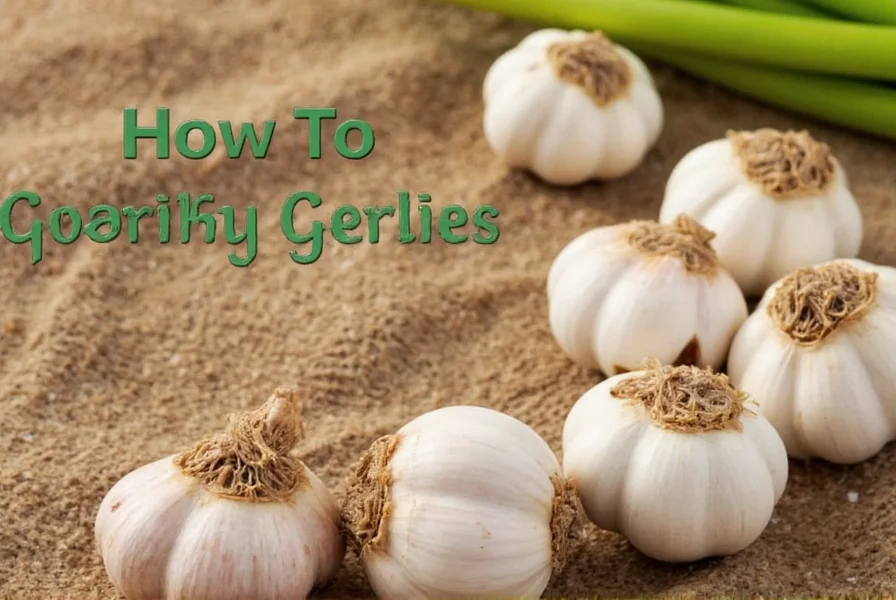 Properly separated garlic cloves showing pointy end ready for planting